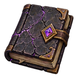 Grimoire fissuré — Spiel-Icon · Referenzgrafik