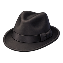Fedora noir — Spiel-Icon · Referenzgrafik