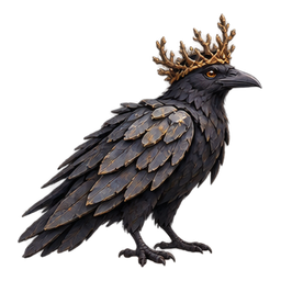 Corbeau porte-couronne — Spiel-Icon · Referenzgrafik