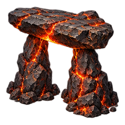 Dolmen volcanique — Spiel-Icon · Referenzgrafik