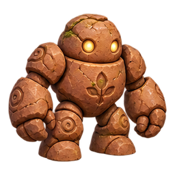 Golem d'argile — Spiel-Icon · Referenzgrafik