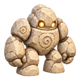 Golem de calcaire — Spiel-Icon · Referenzgrafik