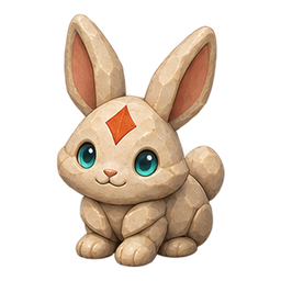 Lapin carreau — Spiel-Icon · Referenzgrafik