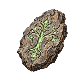 Rune-clée pétrifiée — Spiel-Icon · Referenzgrafik
