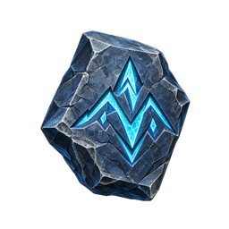 Rune-clée pierrée — Spiel-Icon · Referenzgrafik